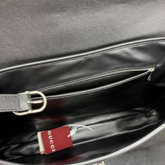 Borsa a tracolla Gucci Jackie Soft Flap A005ZI nera Borsa a tracolla Gucci Jackie Soft Flap A005ZI nera