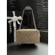 Borsa a tracolla orizzontale Chanel 26A AS6443 Albicocca scamosciata
