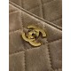 Borsa a tracolla orizzontale Chanel 26A AS6443 Albicocca scamosciata
