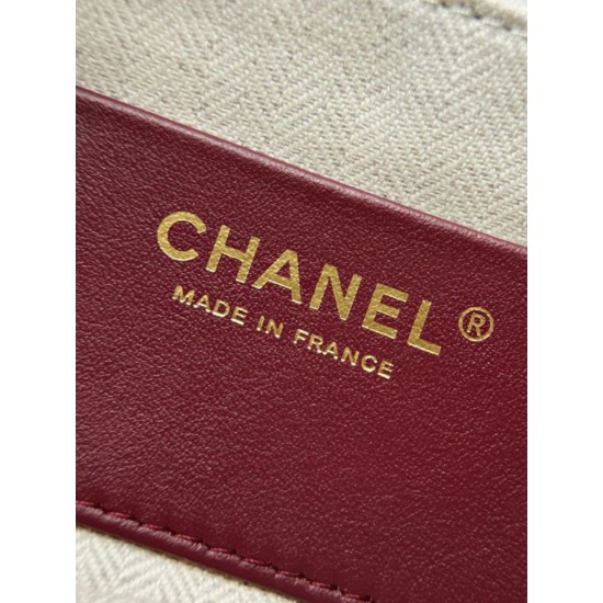 Borsa a tracolla orizzontale Chanel 26A AS6443 Albicocca scamosciata