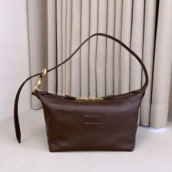 Replica Perfetta Borsa a tracolla Spirit Hobo Miu Miu 5BC216 nappa Borgogna Imitazione Falsa