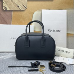 Replica di alta qualità Borsa Boston Sac de Jour YSL Saint Laurent pelle liscia Nero Replica Perfetta Borsa Boston Sac de Jour YSL Saint Laurent pelle liscia Nero Imitazione Falsa