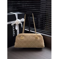 Qualità superiore Replica Borsa bowling grande Chanel AS6406 con tracolla a catena Grigio