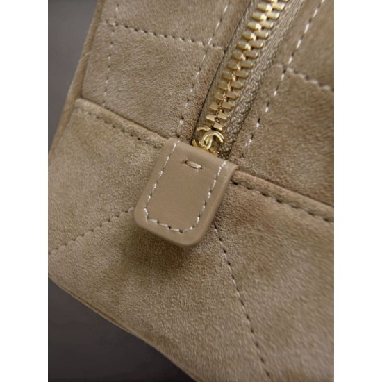 Replica di alta qualità Borsa bowling grande Chanel AS6406 con tracolla a catena Grigio Replica Perfetta Borsa bowling grande Chanel AS6406 con tracolla a catena Grigio Imitazione Falsa