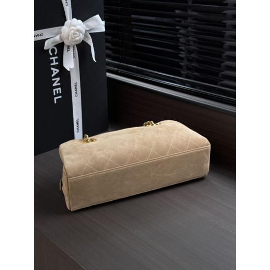 Replica di alta qualità Borsa bowling grande Chanel AS6406 con tracolla a catena Grigio Replica Perfetta Borsa bowling grande Chanel AS6406 con tracolla a catena Grigio Imitazione Falsa