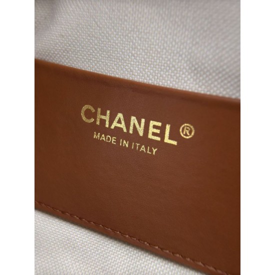Replica di alta qualità Borsa bowling grande Chanel AS6406 con tracolla a catena Marrone Replica Perfetta Borsa bowling grande Chanel AS6406 con tracolla a catena Marrone Imitazione Falsa