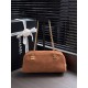 Replica di alta qualità Borsa bowling grande Chanel AS6406 con tracolla a catena Marrone Replica Perfetta Borsa bowling grande Chanel AS6406 con tracolla a catena Marrone Imitazione Falsa