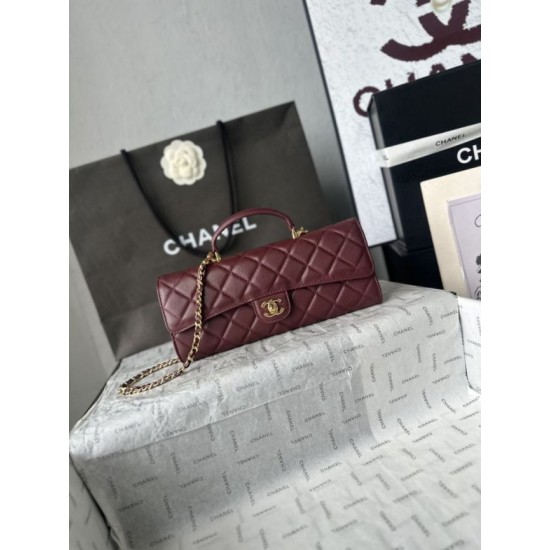 Replica di alta qualità Borsa Chanel 26A con manici pelle con motivo a sfere AS5280 Borgogna Replica Perfetta Borsa Chanel 26A con manici pelle con motivo a sfere AS5280 Borgogna Imitazione Falsa