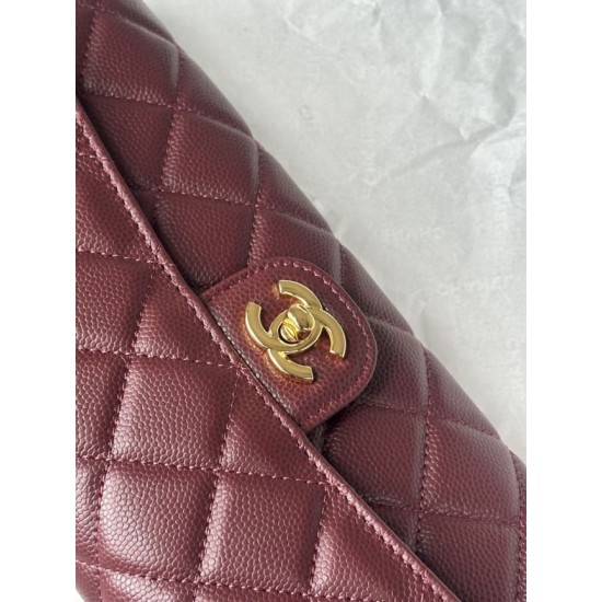 Replica di alta qualità Borsa Chanel 26A con manici pelle con motivo a sfere AS5280 Borgogna Replica Perfetta Borsa Chanel 26A con manici pelle con motivo a sfere AS5280 Borgogna Imitazione Falsa