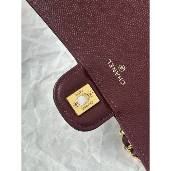 Replica di alta qualità Borsa Chanel 26A con manici pelle con motivo a sfere AS5280 Borgogna Replica Perfetta Borsa Chanel 26A con manici pelle con motivo a sfere AS5280 Borgogna Imitazione Falsa