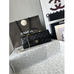 Copia perfetta Borsa Chanel 26A con manici pelle con motivo a sfere AS5280 Nero