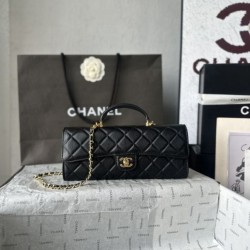 Replica Perfetta Borsa Chanel 26A con manici pelle con motivo a sfere AS5280 Nero Imitazione Falsa