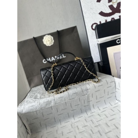 Replica di alta qualità Borsa Chanel 26A con manici pelle con motivo a sfere AS5280 Nero Replica Perfetta Borsa Chanel 26A con manici pelle con motivo a sfere AS5280 Nero Imitazione Falsa