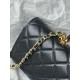 Replica di alta qualità Borsa Chanel 26A con manici pelle con motivo a sfere AS5280 Nero Replica Perfetta Borsa Chanel 26A con manici pelle con motivo a sfere AS5280 Nero Imitazione Falsa