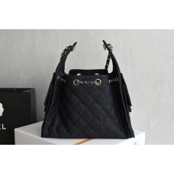 Borsa Chanel 26s Hobo AS5293 denim Blu Borsa Chanel 26s Hobo AS5293 denim Blu