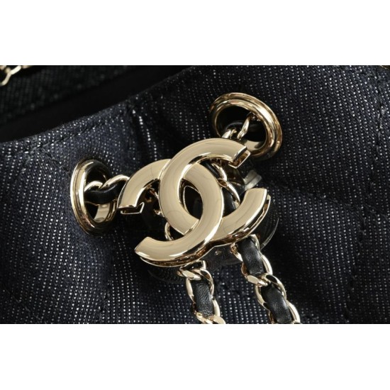 Replica Perfetta Borsa Chanel 26s Hobo AS5293 denim Blu Imitazione Falsa