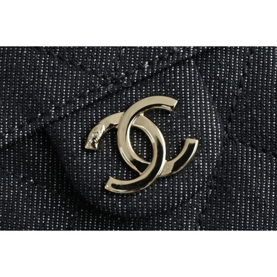 Replica Perfetta Borsa Chanel 26s Hobo AS5293 denim Blu Imitazione Falsa