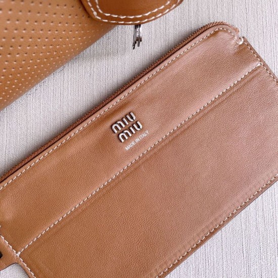 Borsa da bowling Miu Miu Vivant 5BB199 Marrone Borsa da bowling Miu Miu Vivant 5BB199 Marrone