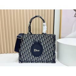 Alta Gamma Replica Borsa Dior Book Tote motivo Dior Oblique Médaillon nero