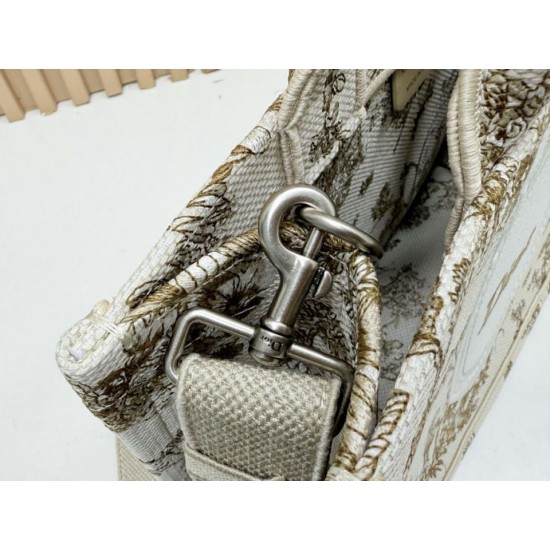 Replica di alta qualità Borsa Dior Dioriviera Book Tote piccola/media/grande con ricamo floreale Marrone Replica Perfetta Borsa Dior Dioriviera Book Tote piccola/media/grande con ricamo floreale Marrone Imitazione Falsa