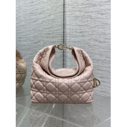 Borsa Dior Toujours Hobo cucitura cannage rosa