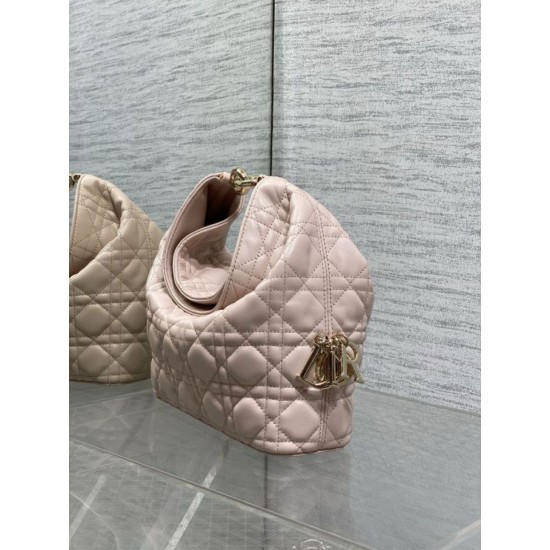 Replica di alta qualità Borsa Dior Toujours Hobo cucitura cannage rosa Replica Perfetta Borsa Dior Toujours Hobo cucitura cannage rosa Imitazione Falsa