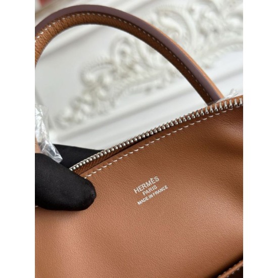 Replica di alta qualità Borsa Hermes Bolide 1923 25cm tessuto Epsom giallo terroso Replica Perfetta Borsa Hermes Bolide 1923 25cm tessuto Epsom giallo terroso Imitazione Falsa