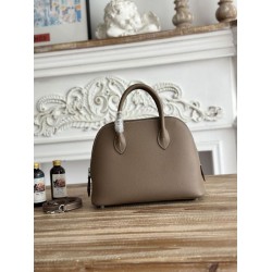 Alta Gamma Replica Borsa Hermes Bolide 1923 25cm tessuto Epsom Grigio