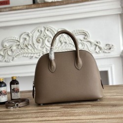 Replica Perfetta Borsa Hermes Bolide 1923 25cm tessuto Epsom Grigio Imitazione Falsa