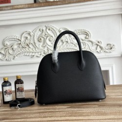 Replica Perfetta Borsa Hermes Bolide 1923 25cm tessuto Epsom nero Imitazione Falsa