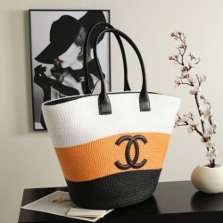 Replica di alta qualità Borsa shopping maxi Chanel Coco Beach Rafia Giallo Replica Perfetta Borsa shopping maxi Chanel Coco Beach Rafia Giallo Imitazione Falsa