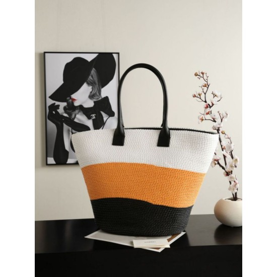 Replica di alta qualità Borsa shopping maxi Chanel Coco Beach Rafia Giallo Replica Perfetta Borsa shopping maxi Chanel Coco Beach Rafia Giallo Imitazione Falsa