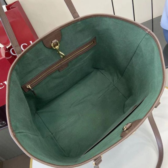 Replica di alta qualità Borsa tote Gucci Ophidia GG Supreme marrone Replica Perfetta Borsa tote Gucci Ophidia GG Supreme marrone Imitazione Falsa