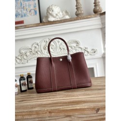 Replica fedele Borsa tote Hermès Garden Party 30 Rouge