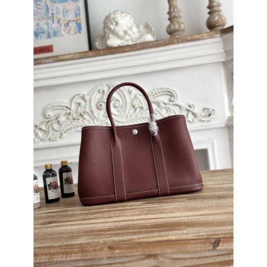 Replica di alta qualità Borsa tote Hermès Garden Party 30 Rouge Replica Perfetta Borsa tote Hermès Garden Party 30 Rouge Imitazione Falsa