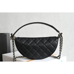 Chanel 26S Quilted Hobo crescent-shaped bag AS5094 Nero