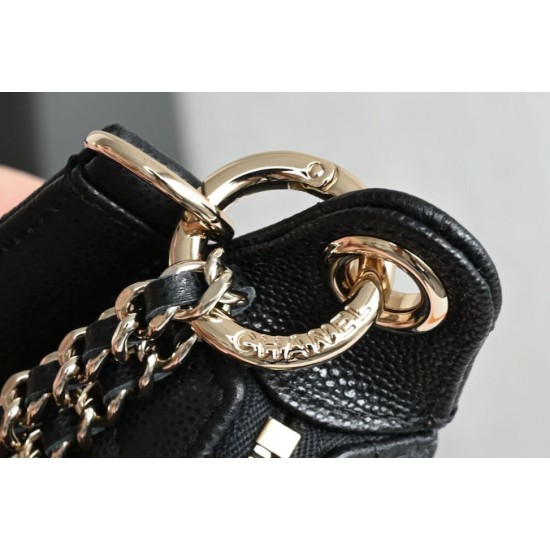 Replica di alta qualità Chanel 26S Quilted Hobo crescent-shaped bag AS5094 Nero Replica Perfetta Chanel 26S Quilted Hobo crescent-shaped bag AS5094 Nero Imitazione Falsa