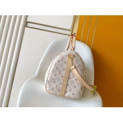 [Chip 163c01] Borsa da viaggio Louis Vuitton Keepall Bandoulière 45 M29674 Bianca