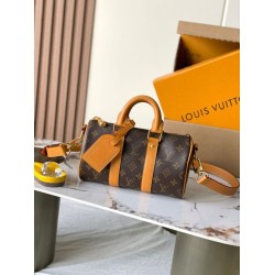 Qualità superiore Replica [Chip MB163c] Borsa a tracolla Louis Vuitton Keepall Bandoulière 25 M28957