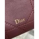 Replica di alta qualità Pochette Dior il trucco Lady Dior Borgogna Replica Perfetta Pochette Dior il trucco Lady Dior Borgogna Imitazione Falsa