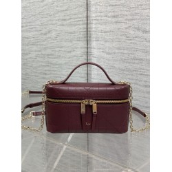 Copia perfetta Pochette Dior il trucco Lady Dior Borgogna