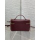 Replica di alta qualità Pochette Dior il trucco Lady Dior Borgogna Replica Perfetta Pochette Dior il trucco Lady Dior Borgogna Imitazione Falsa