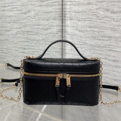 Replica Perfetta Pochette Dior il trucco Lady Dior Nero Imitazione Falsa