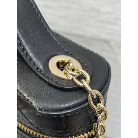 Replica di alta qualità Pochette Dior il trucco Lady Dior Nero Replica Perfetta Pochette Dior il trucco Lady Dior Nero Imitazione Falsa