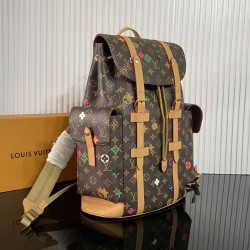 Replica di alta qualità Zaino Louis Vuitton Christopher MM M3B183 Arazzo con monogram Replica Perfetta Zaino Louis Vuitton Christopher MM M3B183 Arazzo con monogram Imitazione Falsa