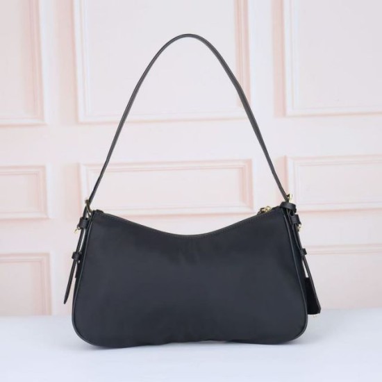 Replica di lusso Borsa a tracolla Prada Tessuto Locker nylon nero