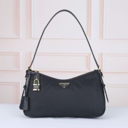 Replica di lusso Borsa a tracolla Prada Tessuto Locker nylon nero