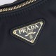 Replica di lusso Borsa a tracolla Prada Tessuto Locker nylon nero