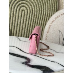 Borsa Chanel Vintage AS3314 chiusura a patta Rosa