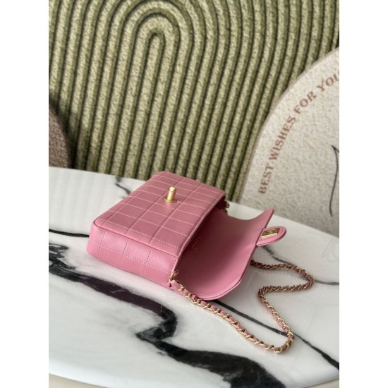Borsa Replica perfetta Chanel Vintage AS3314 chiusura a patta Rosa Borsa Replica perfetta Chanel Vintage AS3314 chiusura a patta Rosa